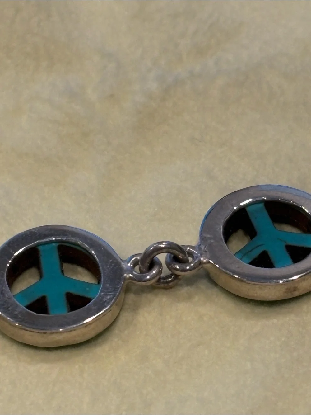 Charles Albert Peace Sign Bracelet